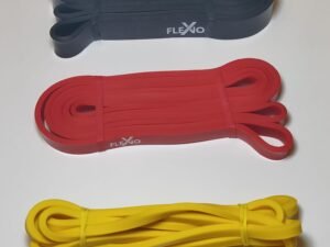 Pack 3 bandas de resistencia Flexio - Ligera, Media, Fuerte - 208 cm